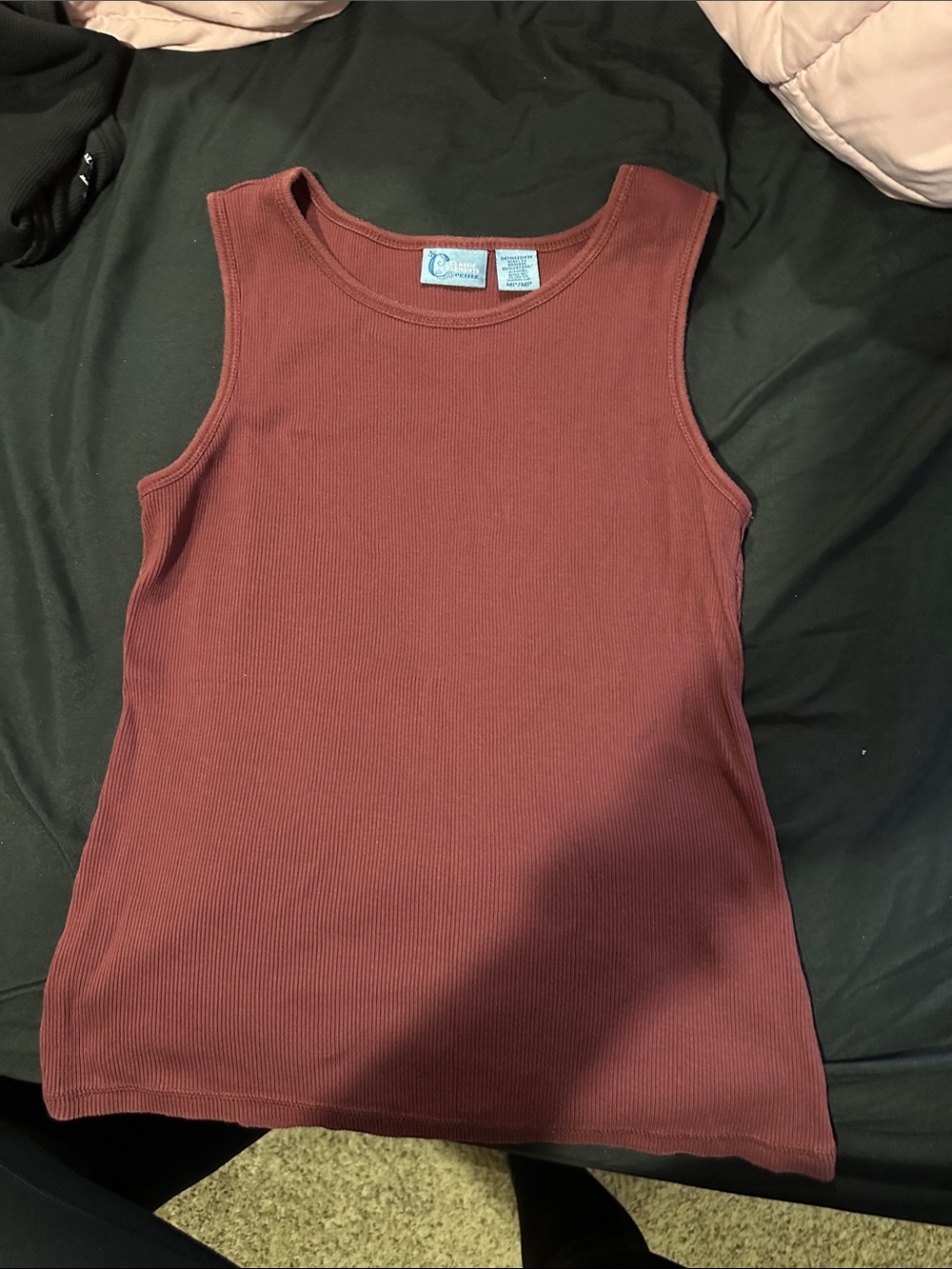 croft & barrow Sleeveless Ribbed Tank in Mauve